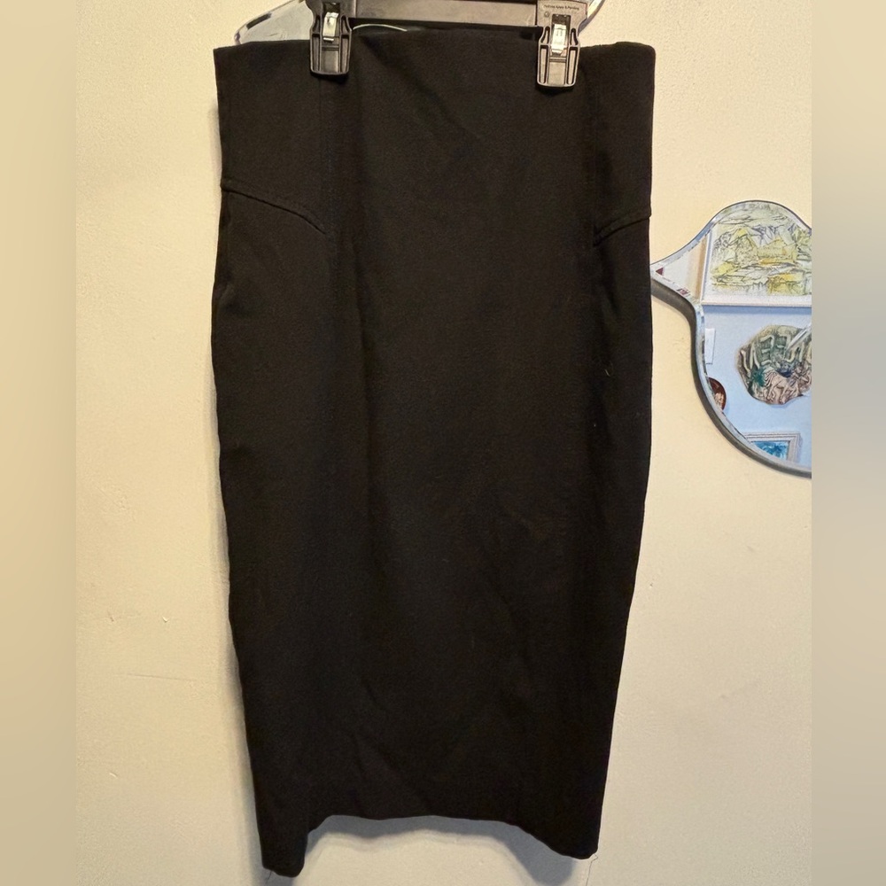 Express black zipper pencil skirt